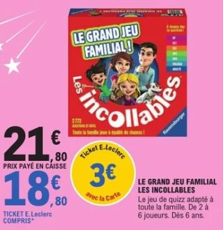Le Grand Jeu Familial Les Incollables Ravensburger