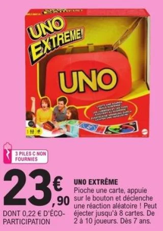 Jeu de société Uno Extrême