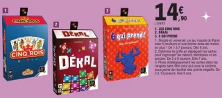 Jeux de cartes Les Cinq Rois / Dékal / 6 Qui Prend !