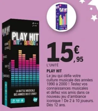 Jeu musical Play Hit