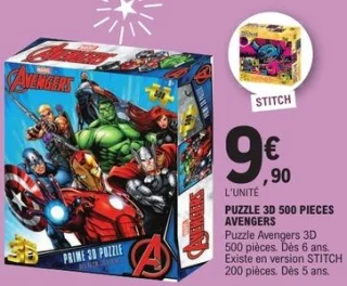 Puzzle 3D Prime 3D Puzzle Marvel Avengers 500 pièces