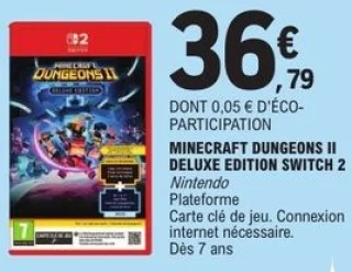 Minecraft Dungeons II Deluxe Edition Switch 2 Nintendo