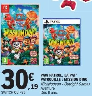 Paw Patrol, La Pat' Patrouille : Mission Dino Switch / PS5