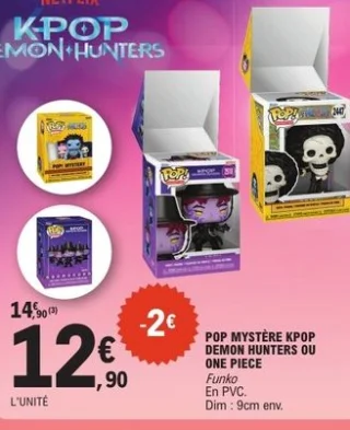 Figurine Pop Mystère Kpop Demon Hunters ou One Piece Funko