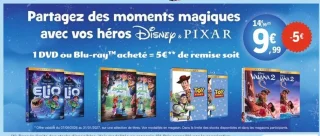Sélection DVD ou Blu-ray Disney & Pixar
