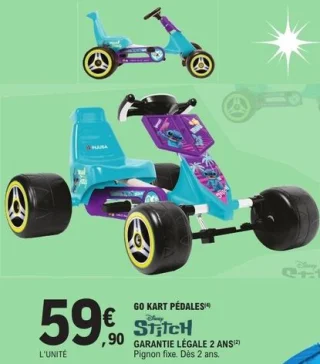 Go Kart Pédales Disney Stitch
