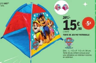 Tente de jeu Pat Patrouille