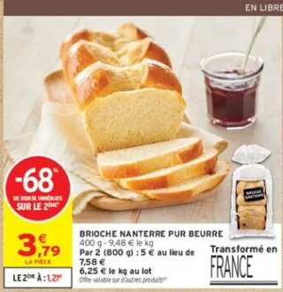 Brioche Nanterre pur beurre