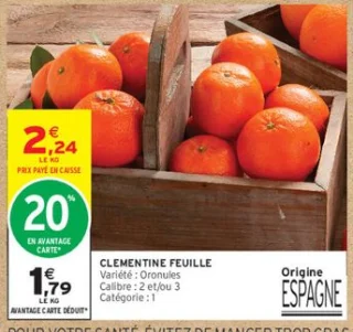 Clémentine feuille Oronules