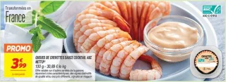 Queues de crevettes sauce cocktail asc 