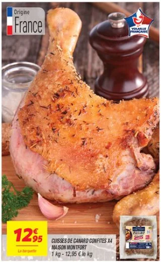 Cuisses de canard confites x4 
