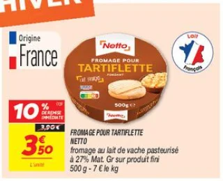 Fromage pour tartiflette 