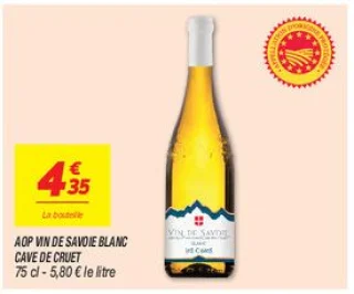 Aop vin de savoie blanc