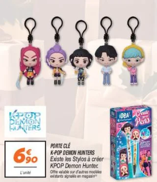 Porte clé k-pop demon hunters