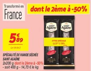 Spécialité de viande séchée 