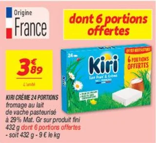  crème 24 portions 