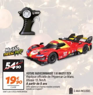 Voiture radiocommandée 1:16  tech