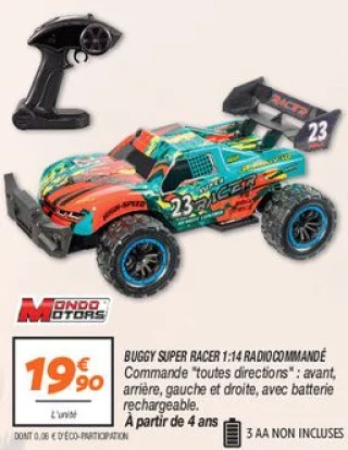 Buggy super racer 1:14 radiocommandé