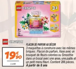 Flacon de parfum au décor