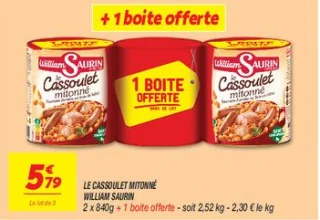 Le cassoulet mitonné