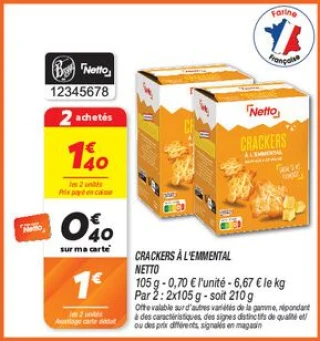 Crackers à l'emmental