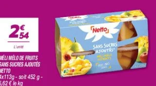 Méli mélo de fruits sans sucres ajoutés 