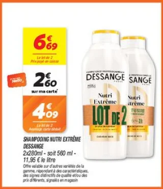 Shampooing nutri extrême 