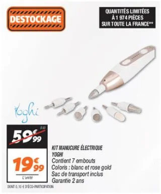 Kit manucure électrique 