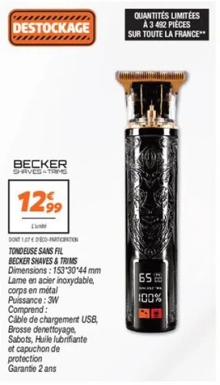 Tondeuse sans fil 