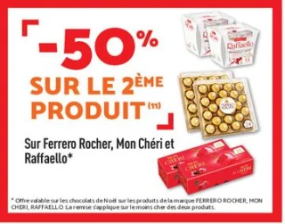 Sur ferrero rocher, mon chéri et raffaello 