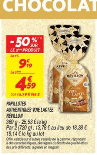 Papillotes authentiques voie lactée 