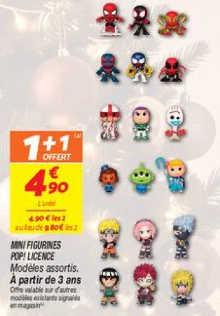 Mini figurines pop! licence