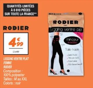 Legging ventre plat femme 