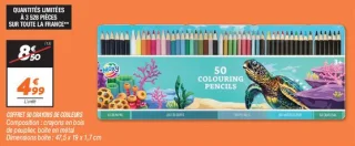 Coffret 50 crayons de couleurs 