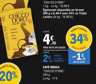 Café moulu Chicco D'Oro Tradition