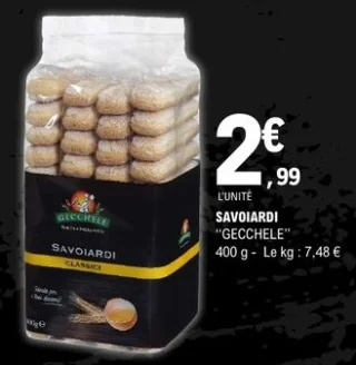 Biscuits Savoiardi Gecchele