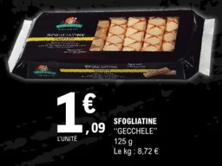 Biscuits feuilletés Sfogliatine Gecchele