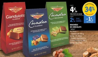 Bouchées de chocolats Novi