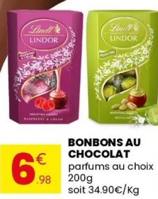 Bonbons au chocolat Lindt Lindor