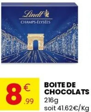 Boîte de chocolats Champs-Élysées Lindt