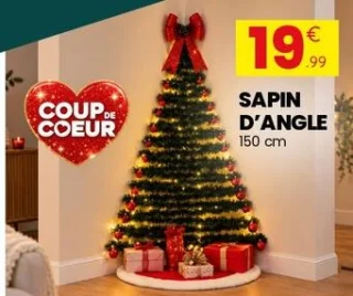 Sapin d'angle 150 cm