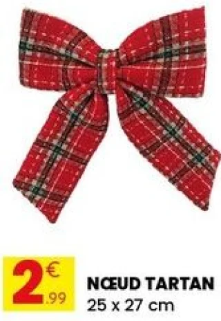 Nœud Tartan 25 x 27 cm
