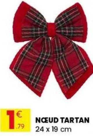 Nœud Tartan 24 x 19 cm