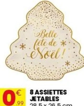 8 assiettes jetables