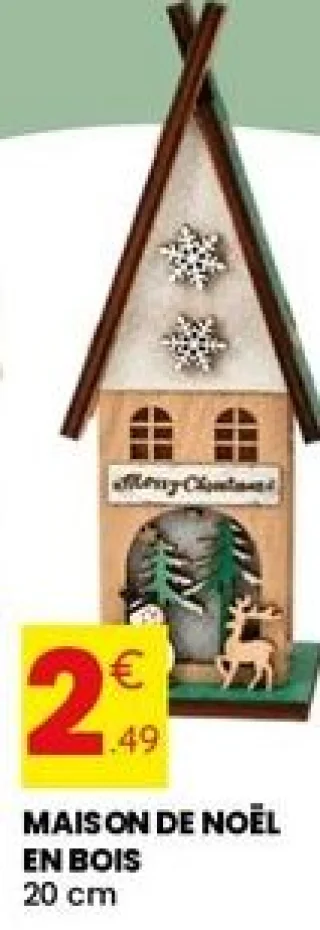 Maison de Noël en bois