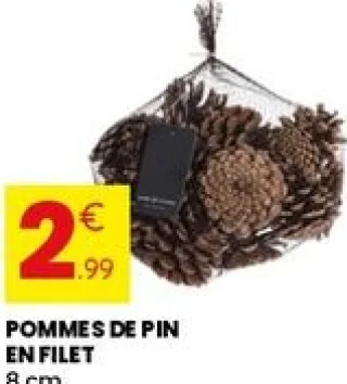 Pommes de pin en filet