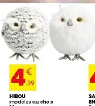 Hibou 17 cm