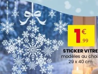 Sticker vitre 29 x 40 cm