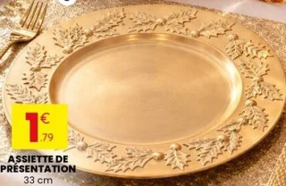 Assiette de présentation 33 cm