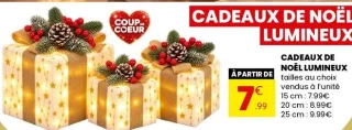 Cadeaux de Noël lumineux
